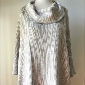 M/L Chevron Cowl Neck Loft Poncho